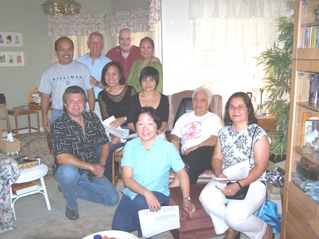 Sillimanians in the Greater Tampa Bay area gather for fellowship at the home of Ed and Ruby Agnir in Wesley Chapel October 7, 2006