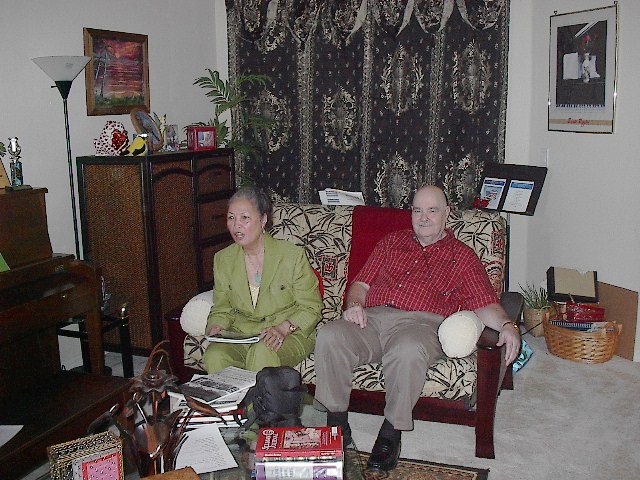 Leyvinia Apostol Ornstein and husband Jerry. She finished A.A. in 1956. Jerry is a new deacon at their Presbyterian church