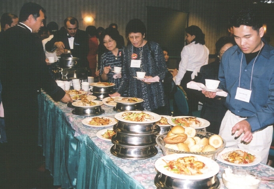 Another view of the food line-up