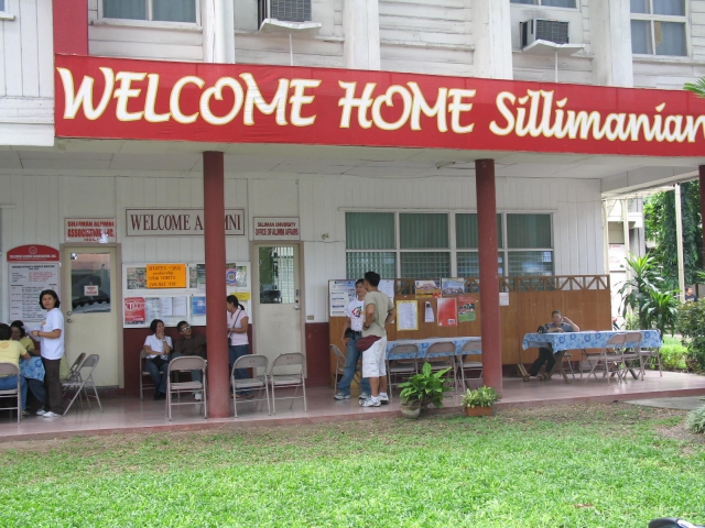 The first stop for everyone is the Alumni Building,  home of the Office of Alumni and External Affairs and the Silliman Alumni Association, Inc.