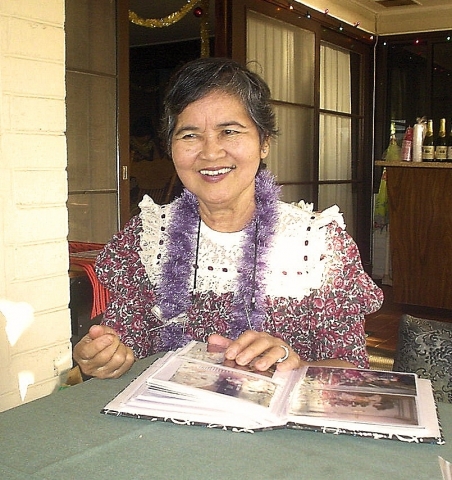 Retired Silliman University Chairperson of the Dept of Languages, Prof. Leonilda Bayran-Magdamo.