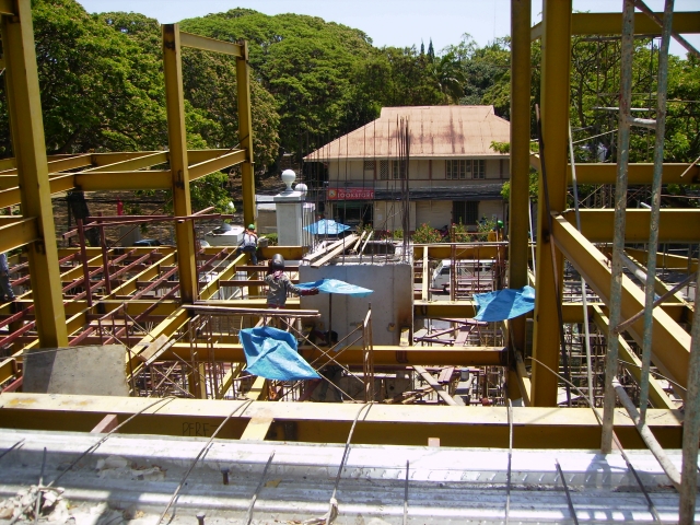 Construction progress March, 2007. Photo courtesy of Prof. Jocelyn de la Cruz